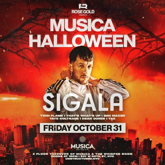 Musica Halloween ft. SIGALA @ Musica Club NYC